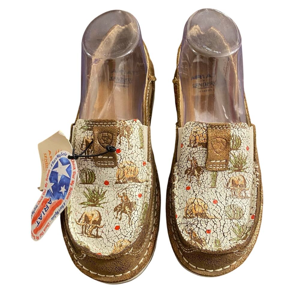 NWT Ariat x Sendero Cruiser Shoes 7 Copper Metallic Nueces Western Cowgirl Rodeo